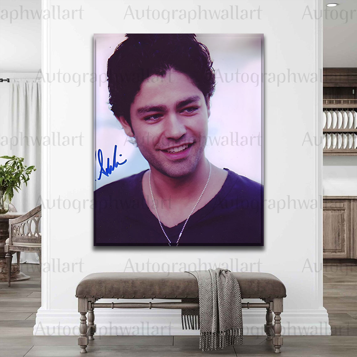Adrian Grenier Autograph Canvas Wall Art – Celebrity Signed Print for Entourage Fans & Pop Culture Collectors