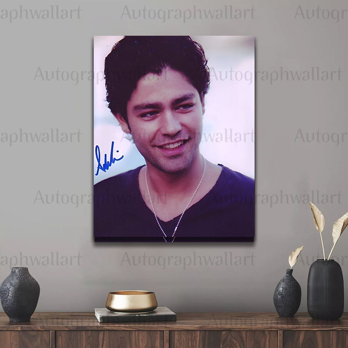 Adrian Grenier Autograph Canvas Wall Art – Celebrity Signed Print for Entourage Fans & Pop Culture Collectors