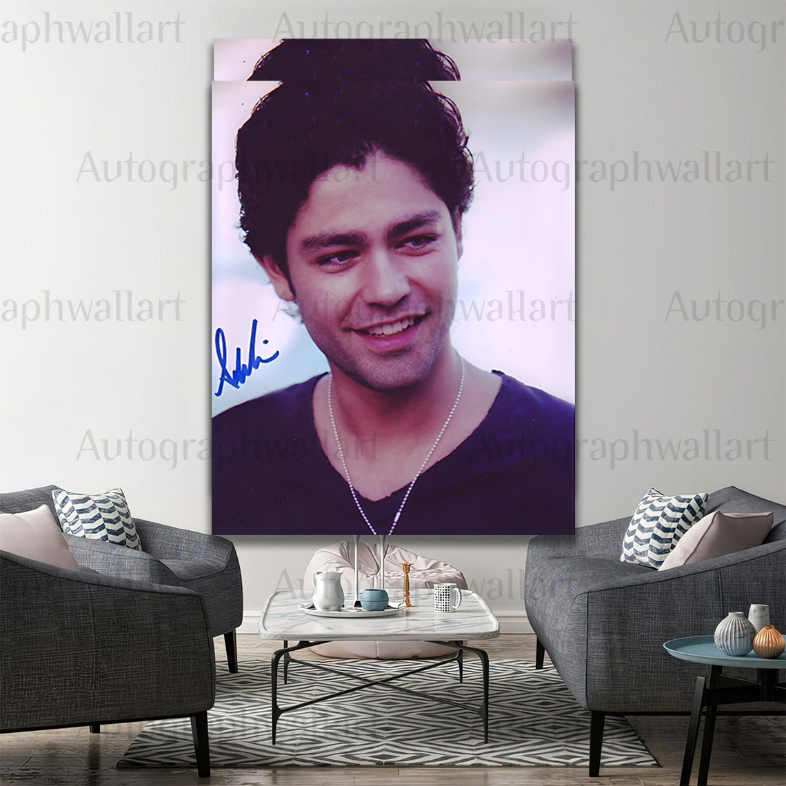 Adrian Grenier Autograph Canvas Wall Art – Celebrity Signed Print for Entourage Fans & Pop Culture Collectors