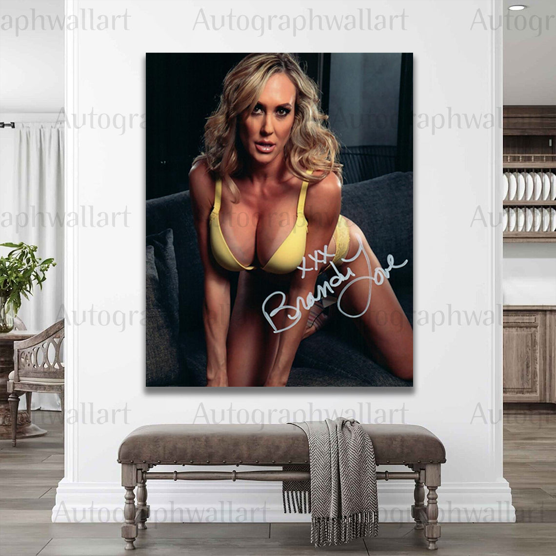 Brandi Love Autographed Canvas Wall Art – Limited Edition Collectible (8 x 10 inches)