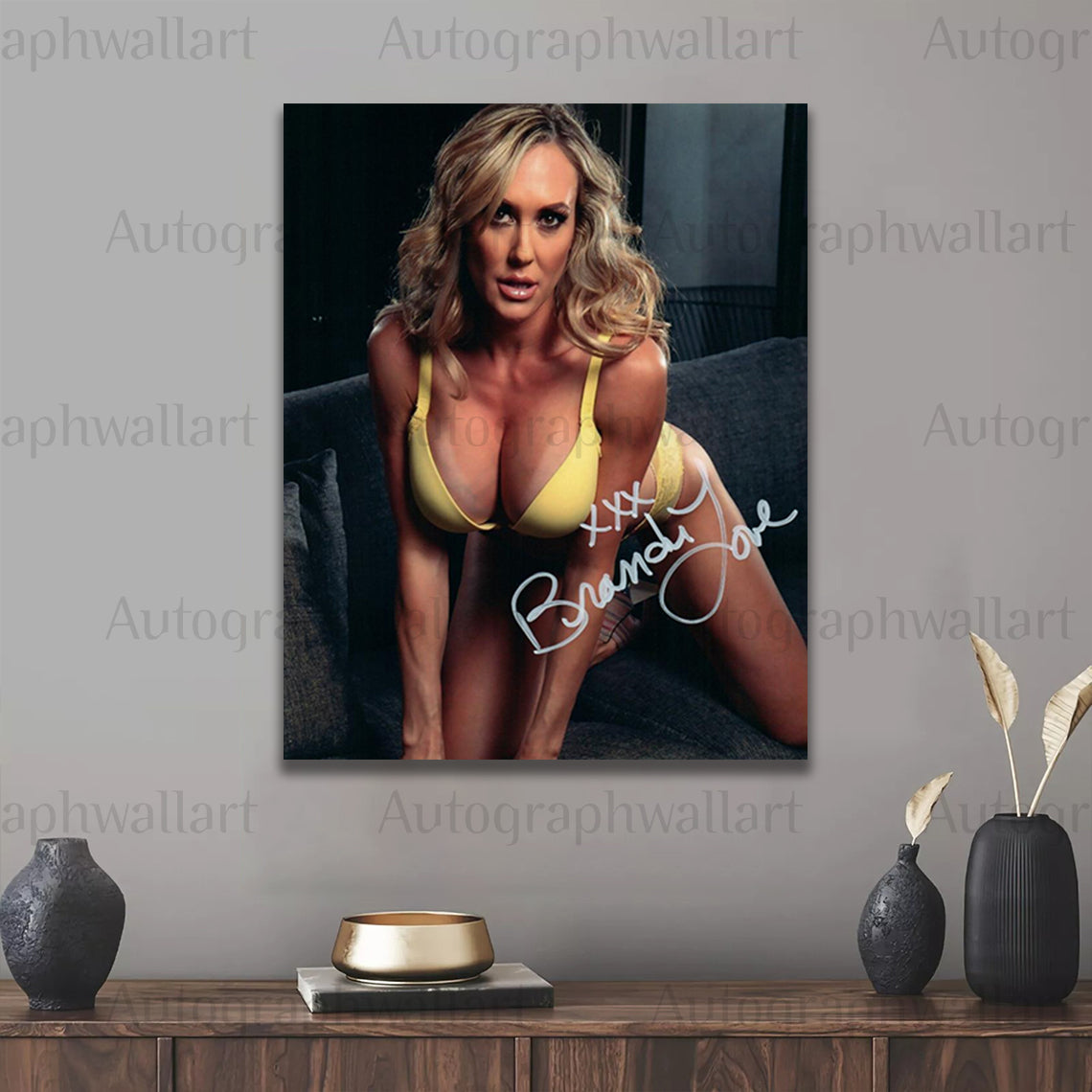 Brandi Love Autographed Canvas Wall Art – Limited Edition Collectible (8 x 10 inches)