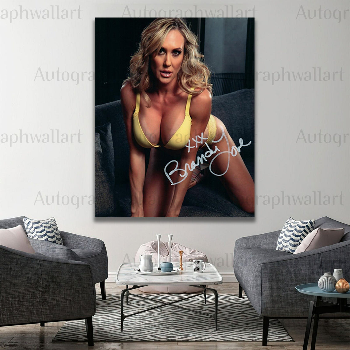 Brandi Love Autographed Canvas Wall Art – Limited Edition Collectible (8 x 10 inches)