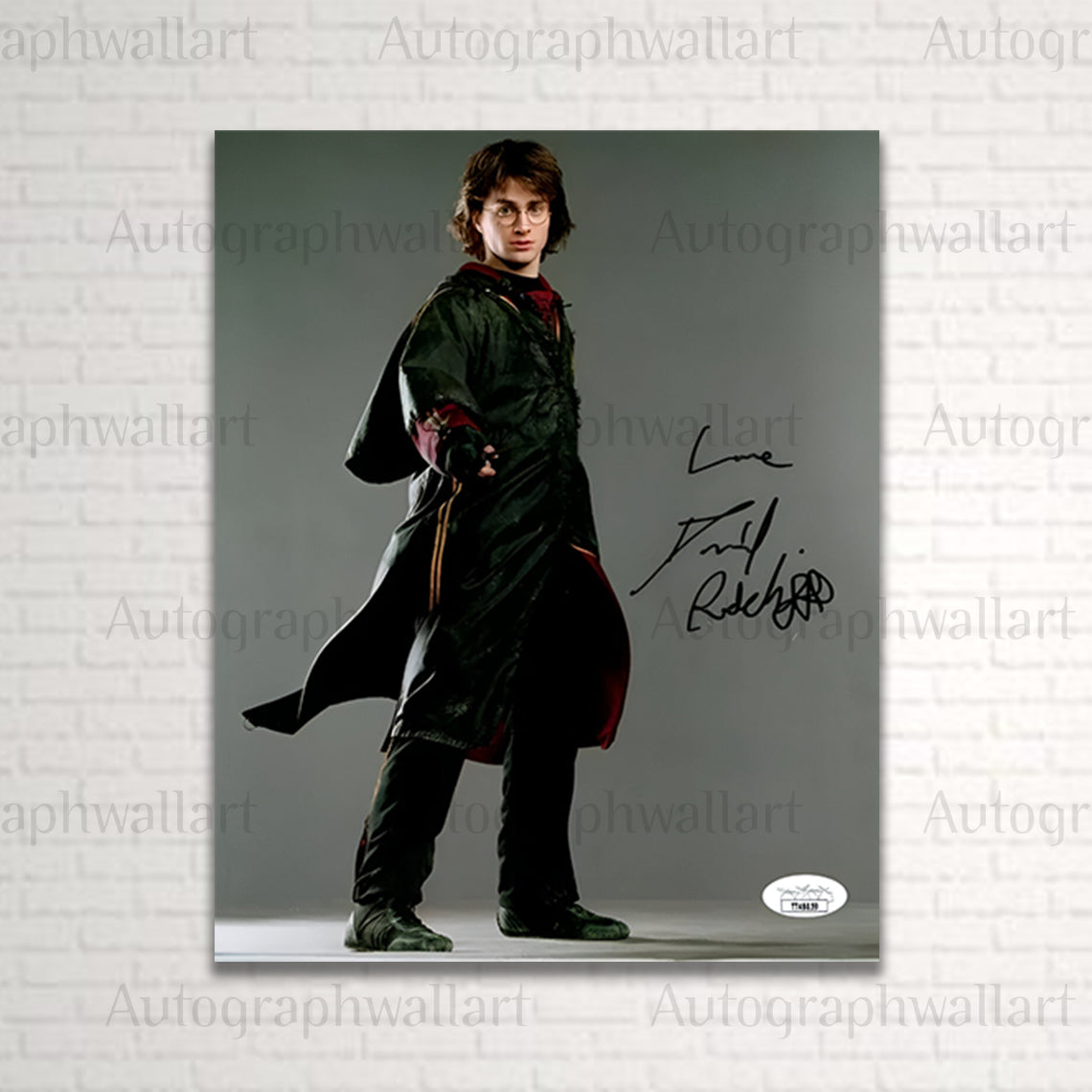 Daniel Radcliffe autograph canvas wall art – 8x10 signed print for Harry Potter fans and movie memorabilia collectors
