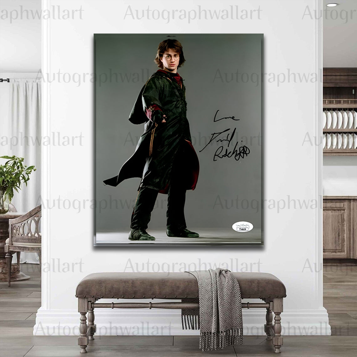 Daniel Radcliffe Autograph Canvas Wall Art – Signed Harry Potter Star Print for Movie Fans & Collectors (8x10)