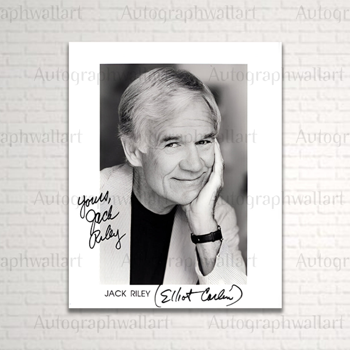 Jack Riley autograph canvas wall art – 8x10 signed TV actor print for fans of Rugrats and The Bob Newhart Show