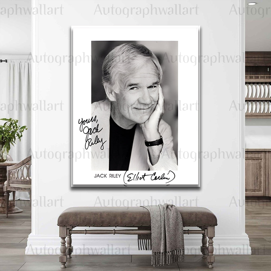 Jack Riley Autograph Canvas Wall Art – Signed TV Legend Print for Fans & Collectors (8x10)