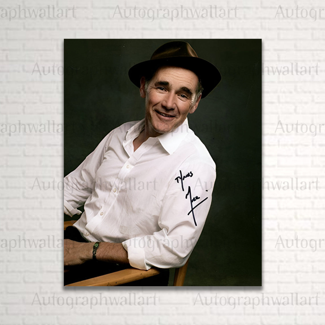 Mark Rylance autograph canvas wall art – 8x10 signed actor print for film, theatre, and Oscar memorabilia collectors