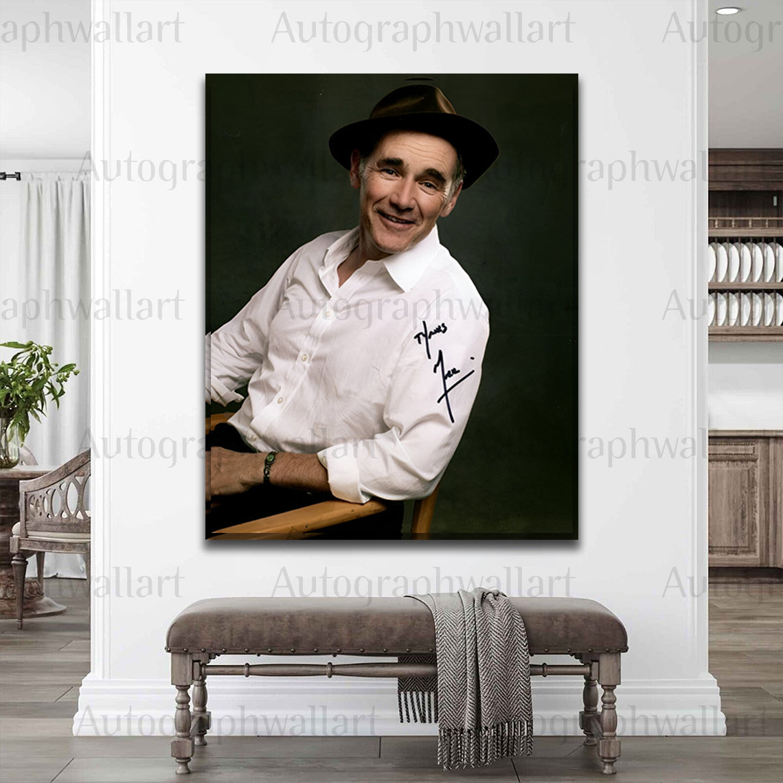 Mark Rylance Autograph Canvas Wall Art – Signed Oscar-Winning Actor Print for Film & Theatre Collectors (8x10)