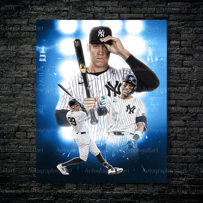 Aaron Judge Canvas Print – New York Yankees Power Hitter – 8x10 Inch Wall Art #5