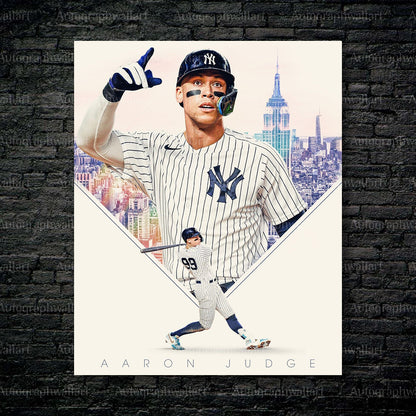 Aaron Judge Canvas Print – New York Yankees Power Hitter – 8x10 Inch Wall Art #8