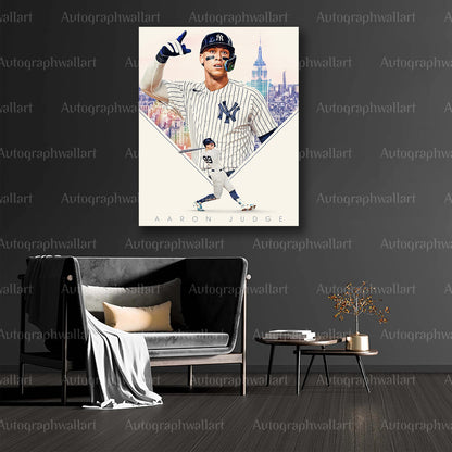 Aaron Judge Canvas Print – New York Yankees Power Hitter – 8x10 Inch Wall Art #8