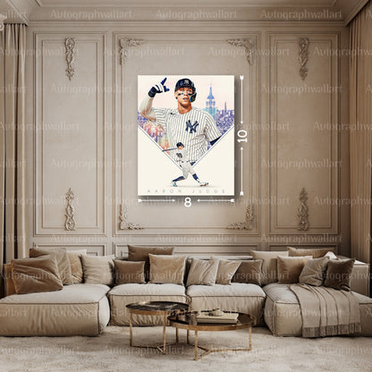 Aaron Judge Canvas Print – New York Yankees Power Hitter – 8x10 Inch Wall Art #8