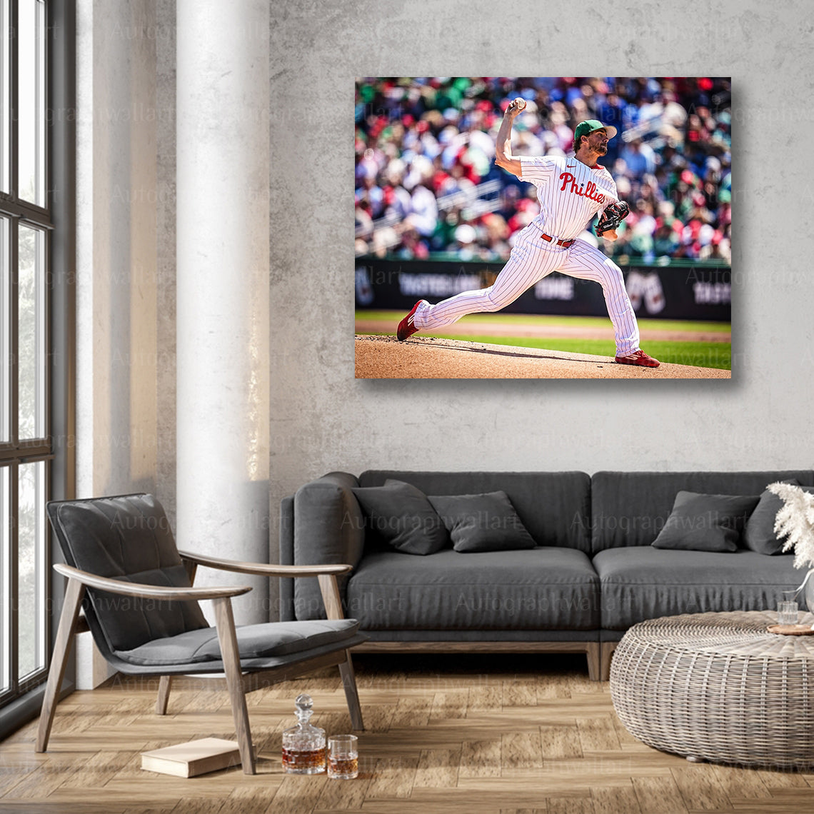 Aaron Nola Canvas Print – Philadelphia Phillies Ace Pitcher – 8x10 Inch Wall Art