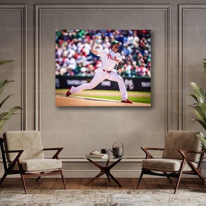 Aaron Nola Canvas Print – Philadelphia Phillies Ace Pitcher – 8x10 Inch Wall Art