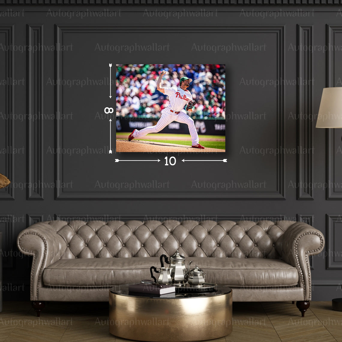 Aaron Nola Canvas Print – Philadelphia Phillies Ace Pitcher – 8x10 Inch Wall Art