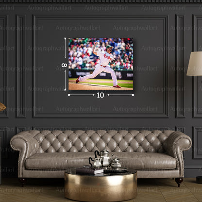Aaron Nola Canvas Print – Philadelphia Phillies Ace Pitcher – 8x10 Inch Wall Art