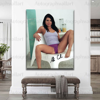 A.J. Chechik Autographed Canvas Wall Art – Limited Edition Collectible (8 x 10 inches)