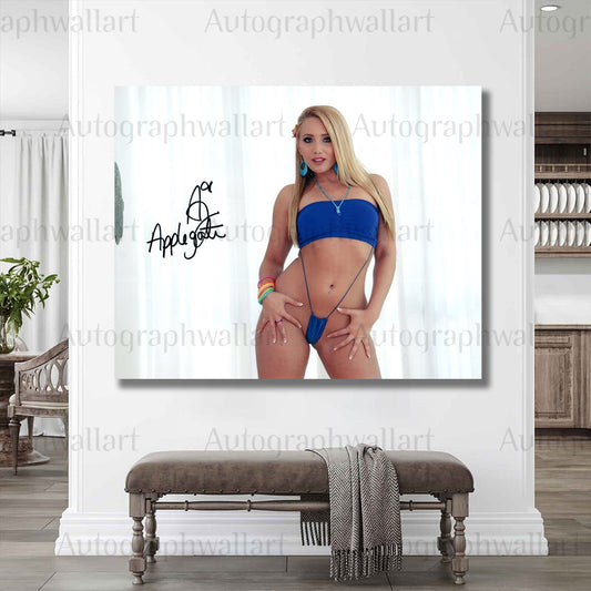 A.J. Applegate Autographed Canvas Wall Art – Limited Edition Collectible (8 x 10 inches)