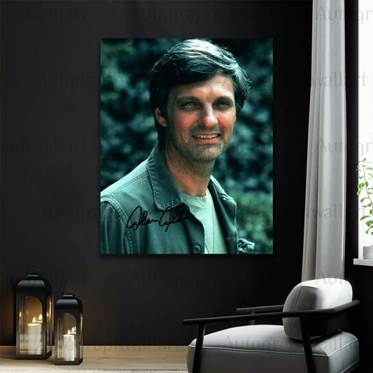 Alan Alda Autograph Canvas Wall Art – Signed MASH TV Series Star Print (8x10)