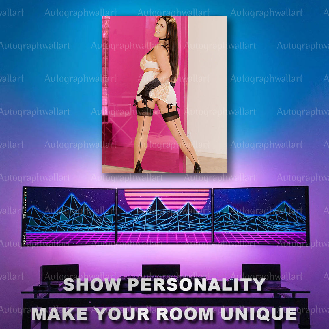 Angela White Sex Poster – Adult Star Canvas Print – 8x10 Erotic Wall Art Decor #1