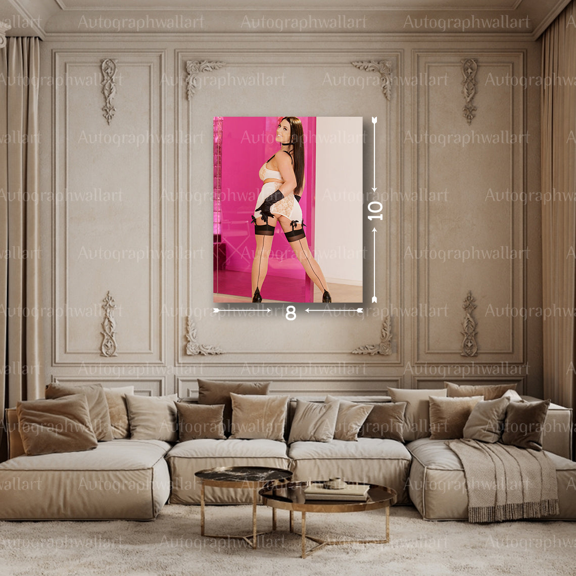 Angela White Sex Poster – Adult Star Canvas Print – 8x10 Erotic Wall Art Decor #1