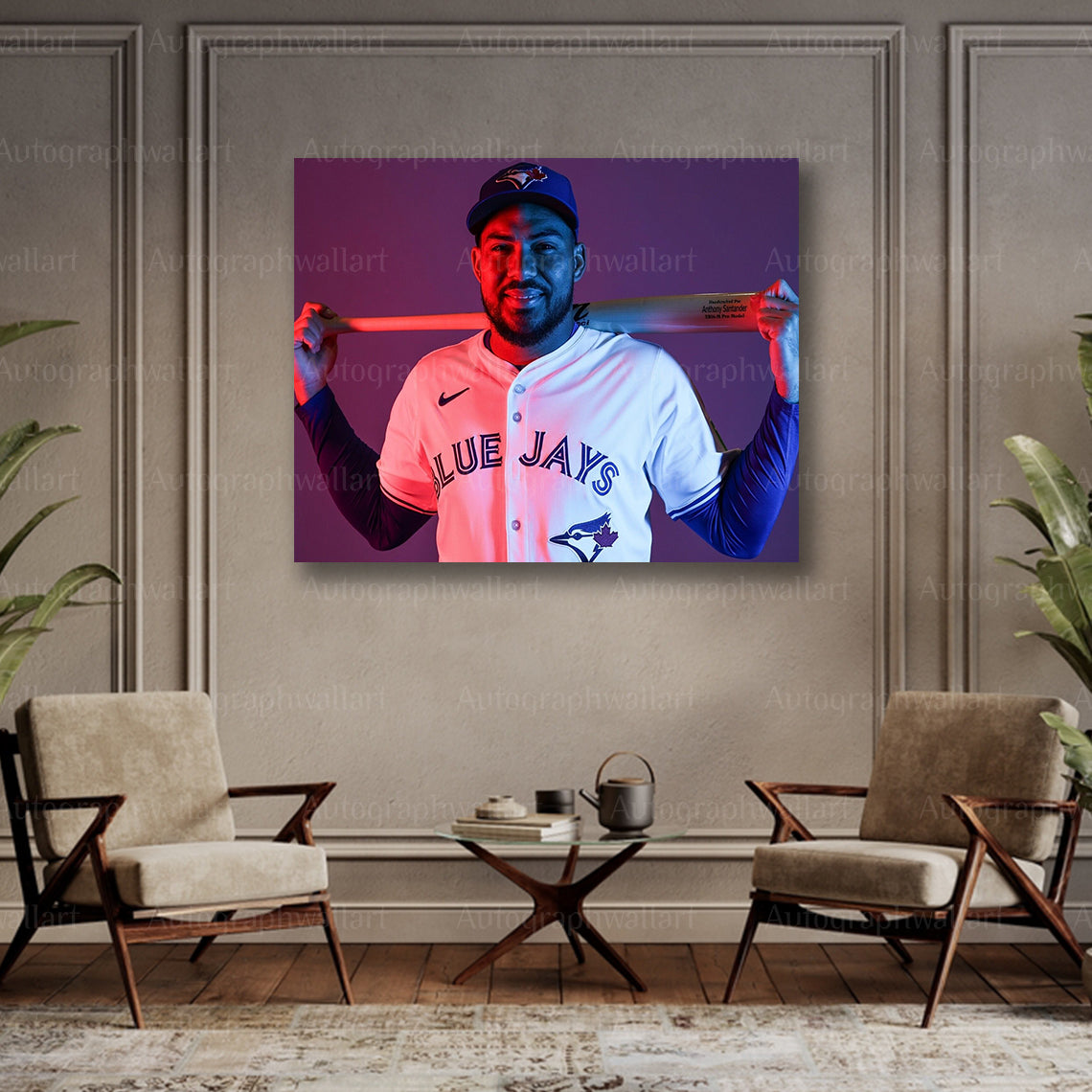 Anthony Santander Canvas Print – Orioles Wall Art – 8x10 Inch Baseball Poster – MLB Fan Gift – Sports Room Decor – Baltimore Canvas
