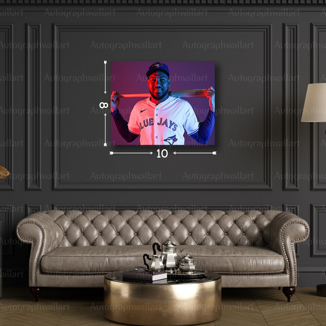 Anthony Santander Canvas Print – Orioles Wall Art – 8x10 Inch Baseball Poster – MLB Fan Gift – Sports Room Decor – Baltimore Canvas