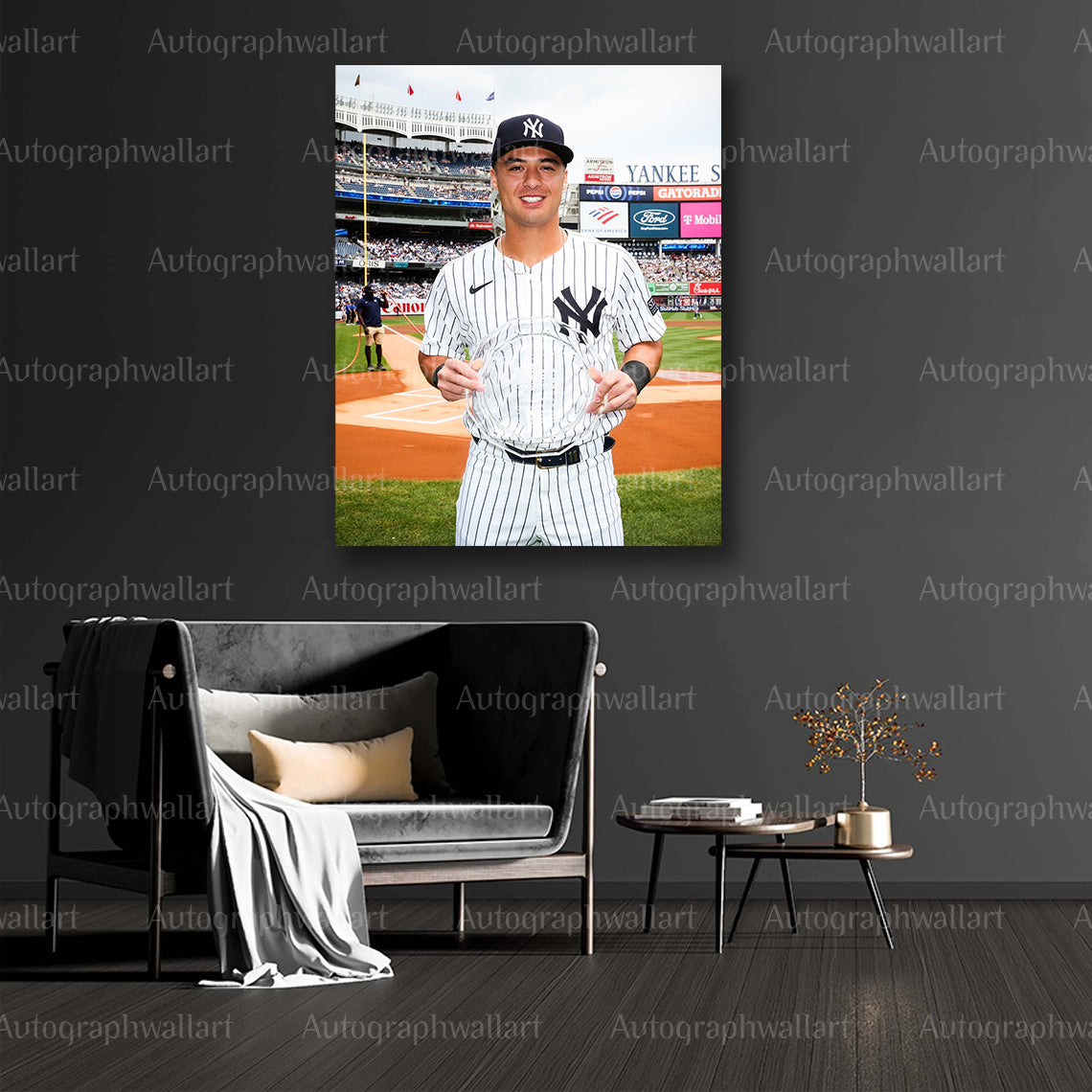 Anthony Volpe Canvas Print – Yankees Wall Art – 8x10 Inch Baseball Poster – MLB Fan Gift – New York Sports Decor – Shortstop Canvas