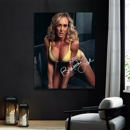 Brandi Love Autographed Canvas Wall Art – Limited Edition Collectible (8 x 10 inches)