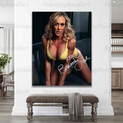 Brandi Love Autographed Canvas Wall Art – Limited Edition Collectible (8 x 10 inches)
