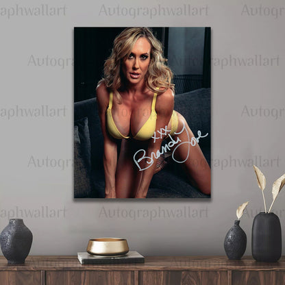 Brandi Love Autographed Canvas Wall Art – Limited Edition Collectible (8 x 10 inches)