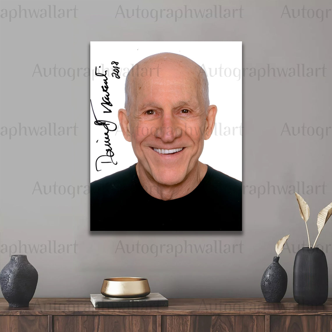 Daniel J. Travanti Autograph Canvas Wall Art – Signature Print for Fans, Collectors & Movie Buffs