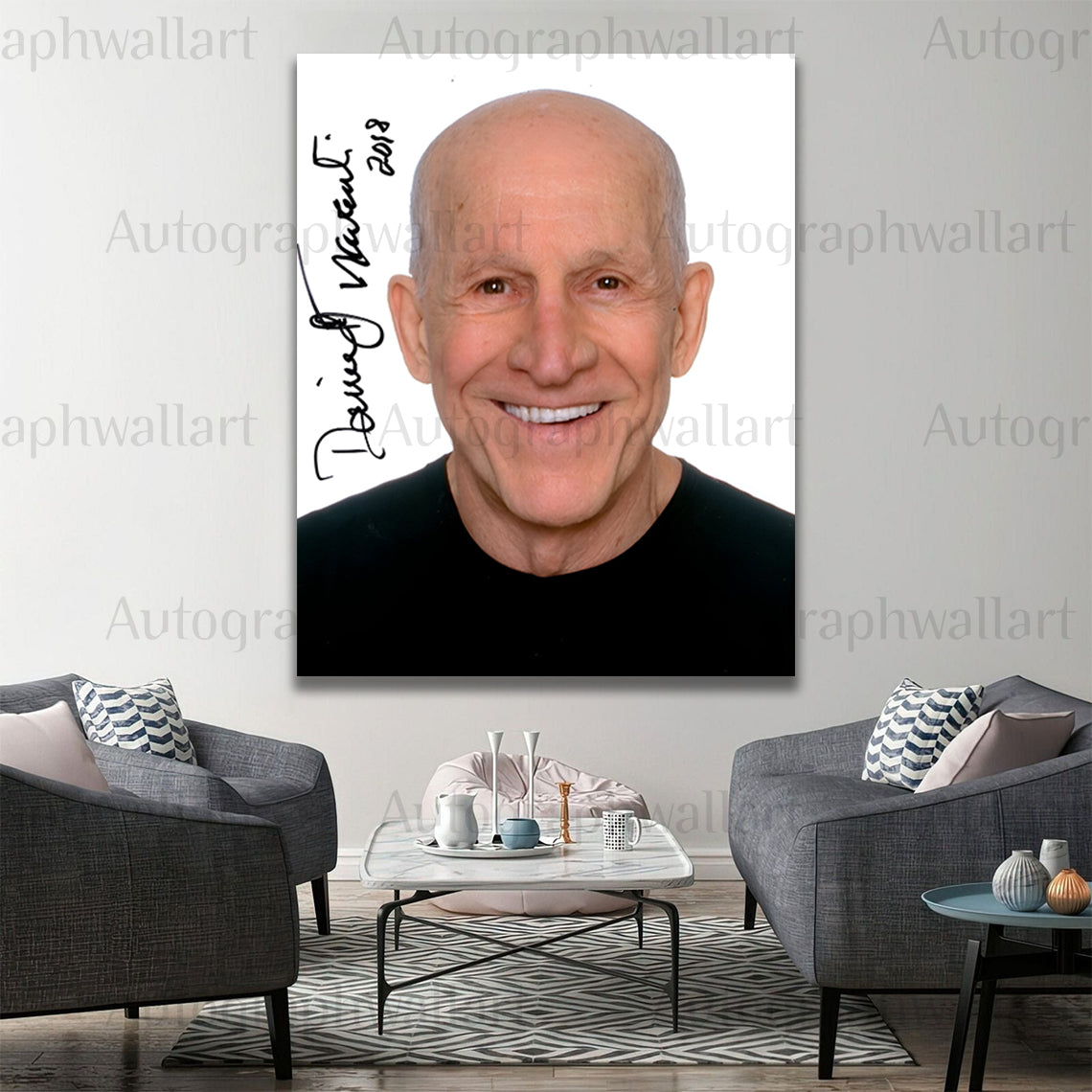 Daniel J. Travanti Autograph Canvas Wall Art – Signature Print for Fans, Collectors & Movie Buffs
