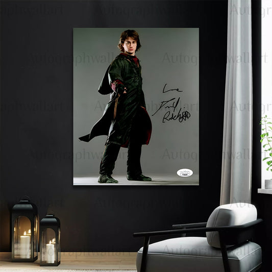 Daniel Radcliffe Autograph Canvas Wall Art – Signed Harry Potter Star Print for Movie Fans & Collectors (8x10)