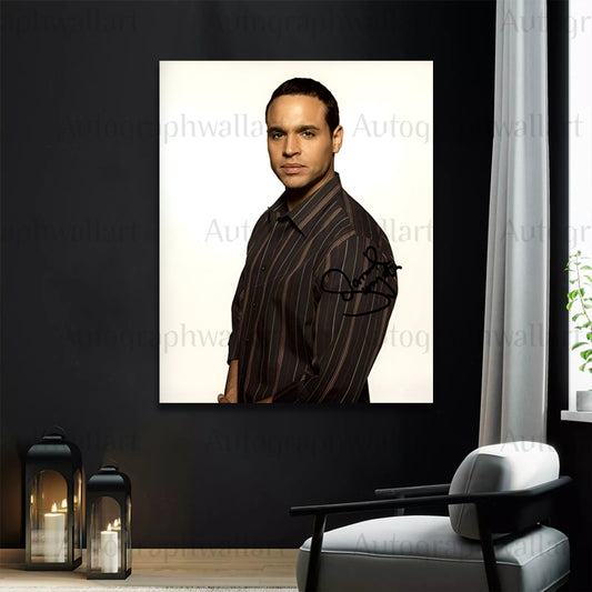 Daniel Sunjata Autograph Canvas Wall Art – Signed TV Star Print for Fans & Celebrity Collectors (8x10)