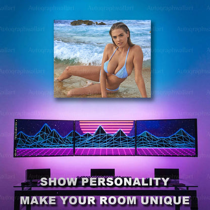 Kate Upton Canvas Print – Model & Actress Wall Art – Celebrity Poster – Fan Room Decor – 8x10 Inch Canvas Art