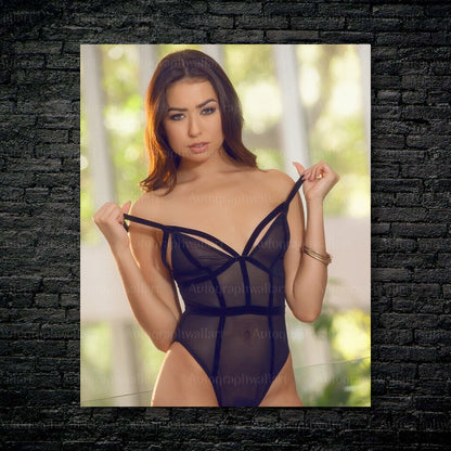 Melissa Moore Sexy Canvas Wall Art – 8x10" Nude Glamour Photo Print for Bedroom Decor
