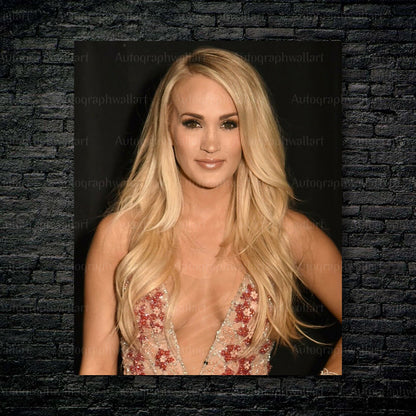 Carrie Underwood Canvas Print – Country Music Star Wall Art – Singer Poster – Fan Room Decor – 8x10 Inch Canvas Art