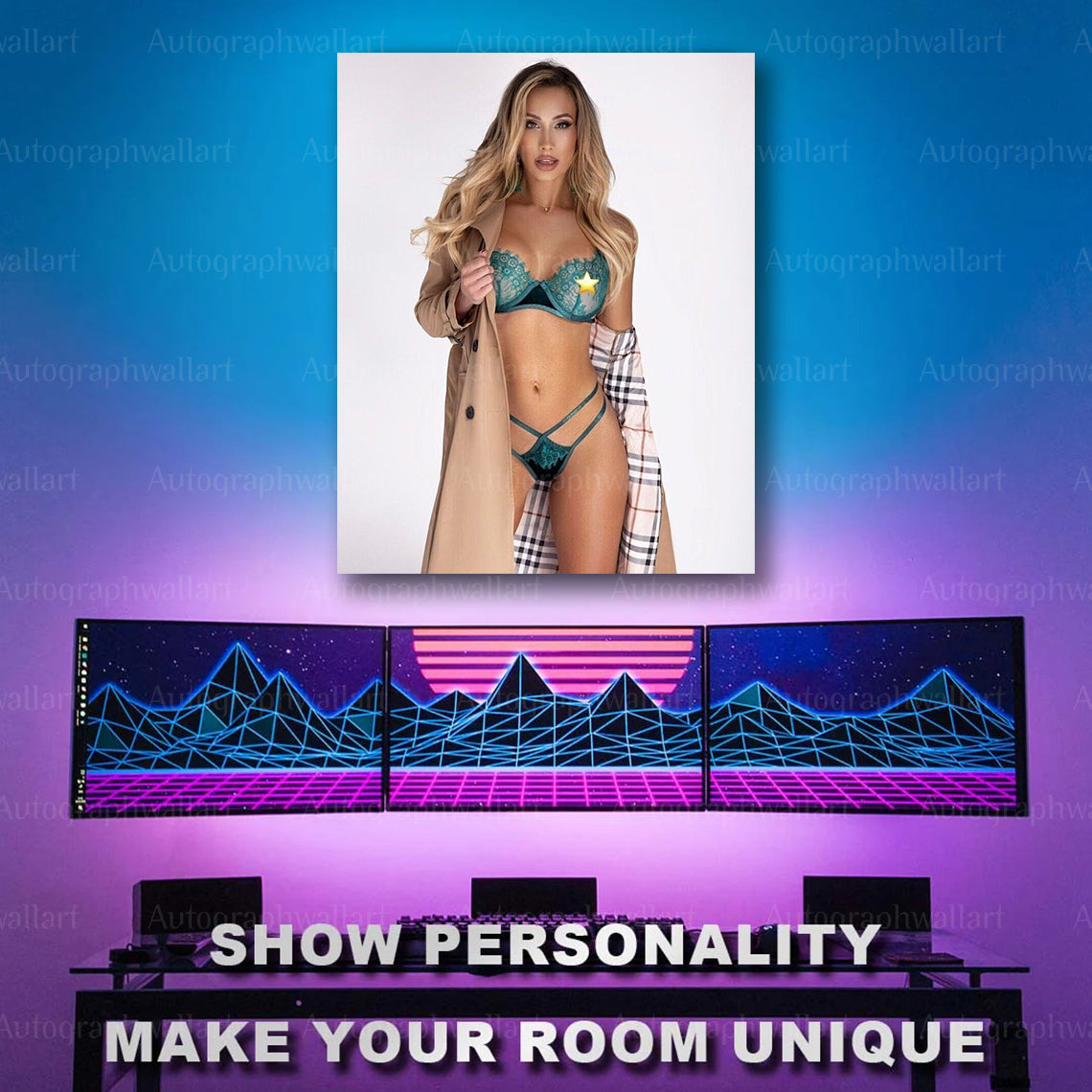 Carmella Canvas Print – WWE Wrestling Wall Art – Female Wrestler Poster – Fan Room Decor – 8x10 Inch Canvas Art