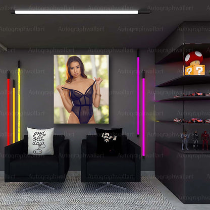 Melissa Moore Sexy Canvas Wall Art – 8x10" Nude Glamour Photo Print for Bedroom Decor