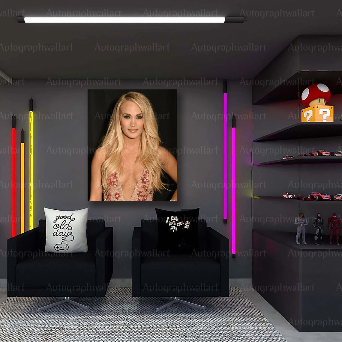 Carrie Underwood Canvas Print – Country Music Star Wall Art – Singer Poster – Fan Room Decor – 8x10 Inch Canvas Art