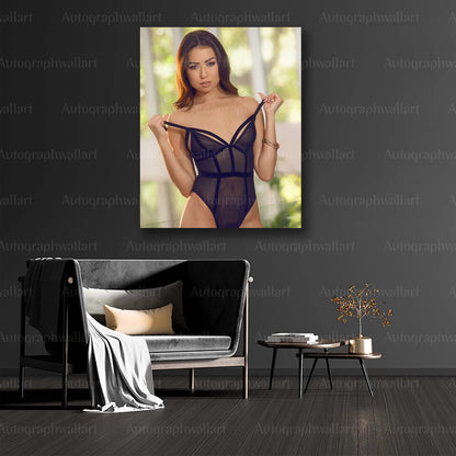 Melissa Moore Sexy Canvas Wall Art – 8x10" Nude Glamour Photo Print for Bedroom Decor