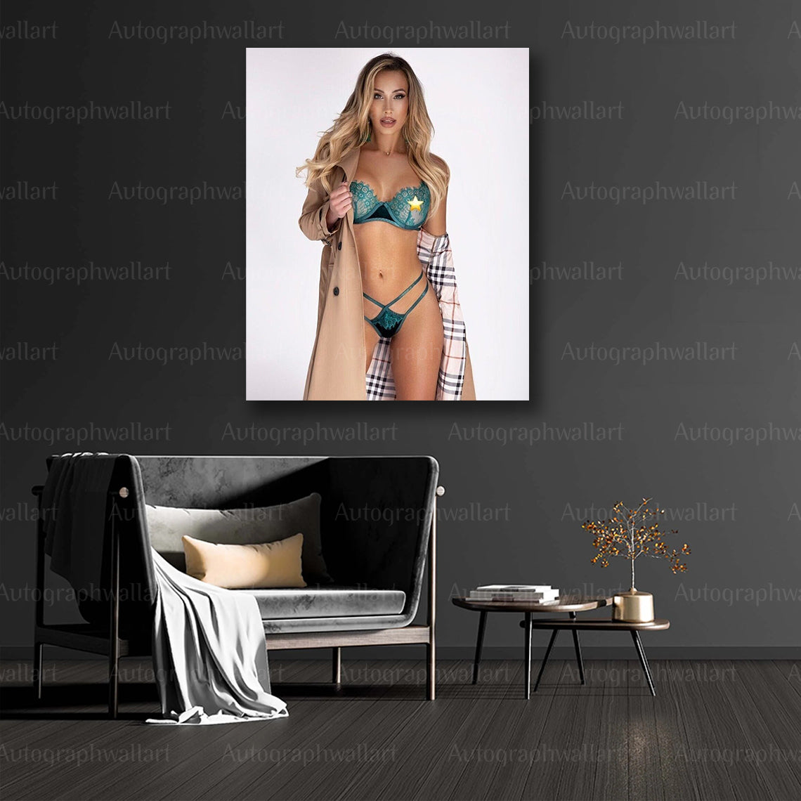 Carmella Canvas Print – WWE Wrestling Wall Art – Female Wrestler Poster – Fan Room Decor – 8x10 Inch Canvas Art