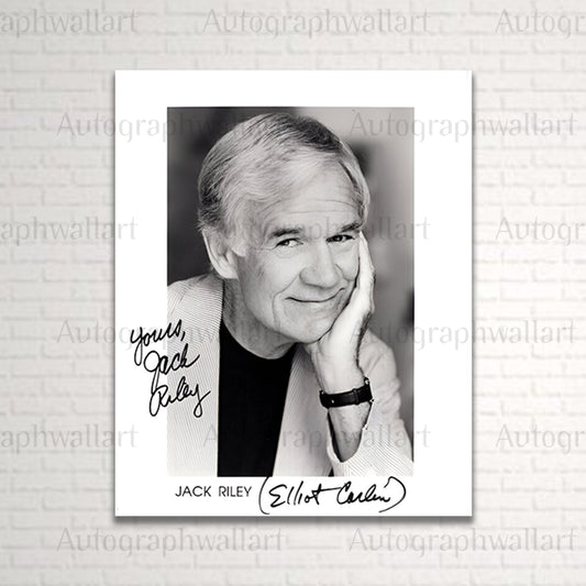 Jack Riley autograph canvas wall art – 8x10 signed TV actor print for fans of Rugrats and The Bob Newhart Show