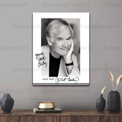 Jack Riley Autograph Canvas Wall Art – Signed TV Legend Print for Fans & Collectors (8x10)