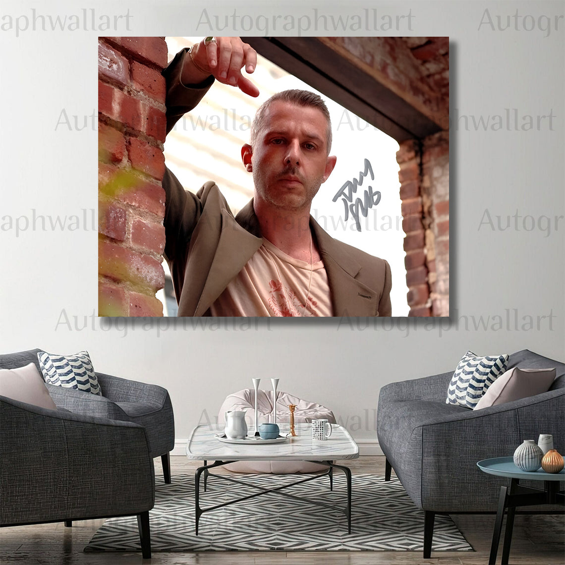 Jeremy Strong Autograph Canvas Wall Art – Signed Succession Star Print for TV Drama Fans & Collectors (8x10)