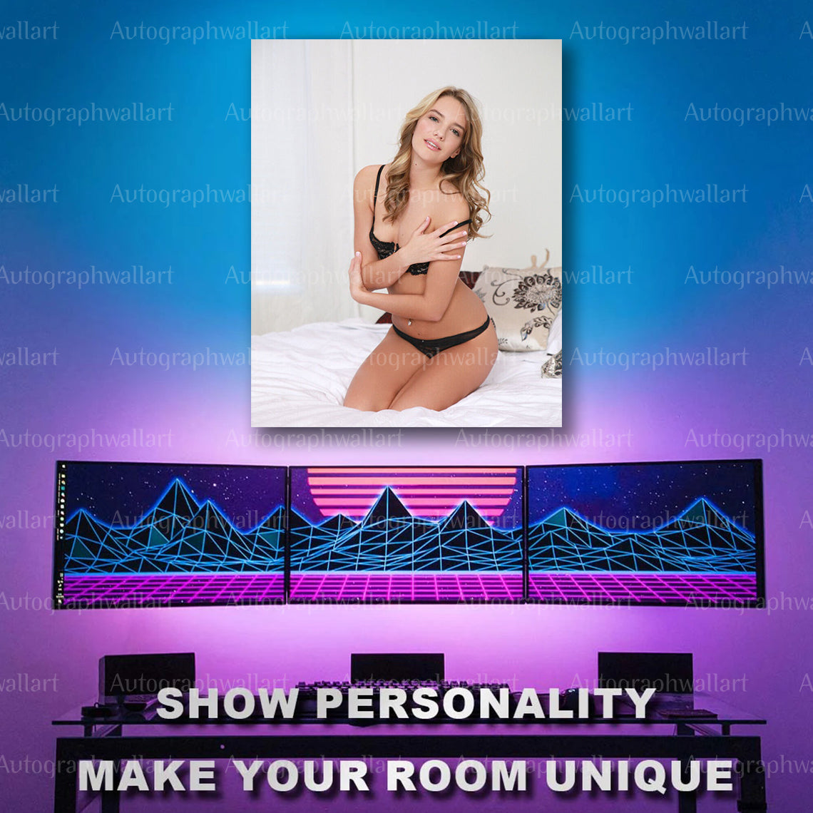 Kenna James Sex Poster – Adult Star Canvas Print – 8x10 Erotic Wall Art Decor #3