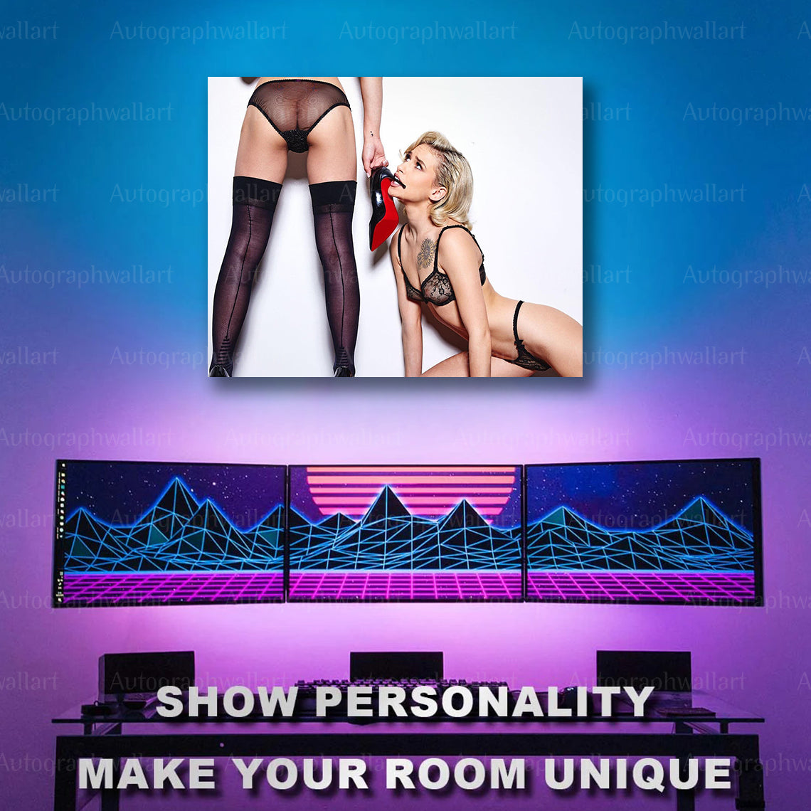 Kiara Cole Sex Poster – Adult Star Canvas Print – 8x10 Erotic Wall Art Decor