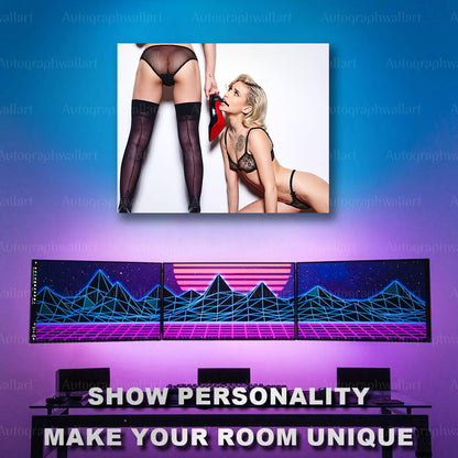 Kiara Cole Sex Poster – Adult Star Canvas Print – 8x10 Erotic Wall Art Decor