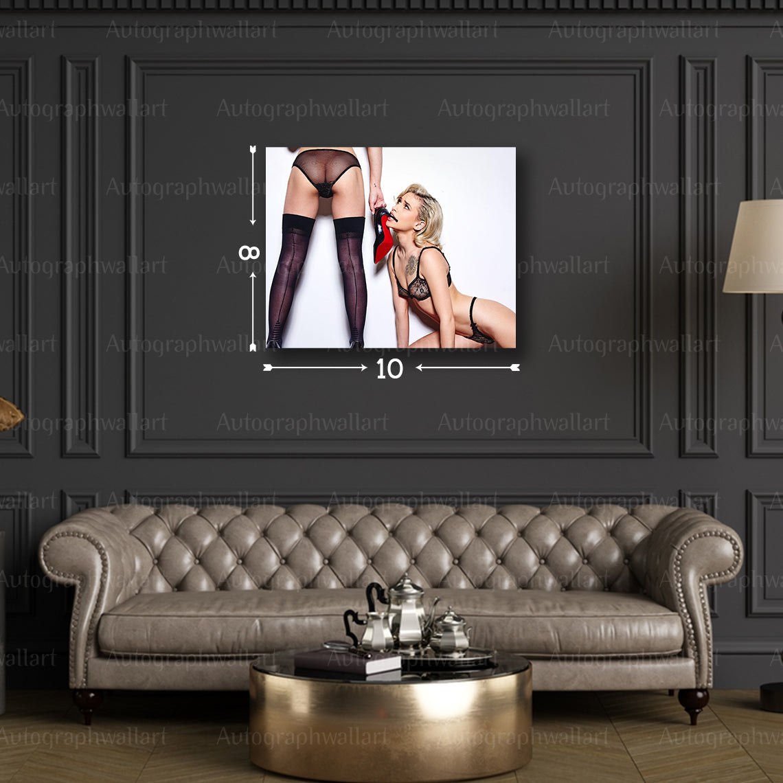 Kiara Cole Sex Poster – Adult Star Canvas Print – 8x10 Erotic Wall Art Decor